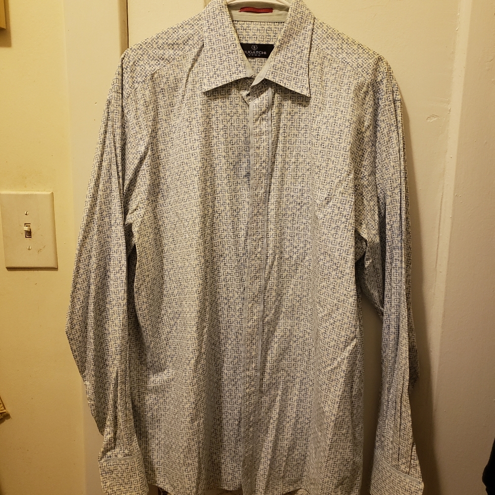 Long sleeve button down shirt.